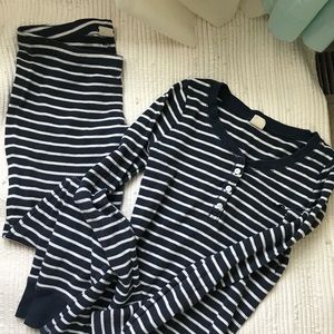 Blue and white stripe Hollister Pajamas